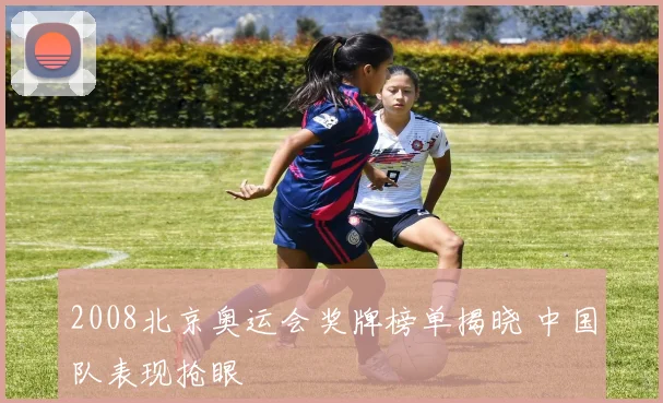 2008北京奥运会奖牌榜单揭晓 中国队表现抢眼
